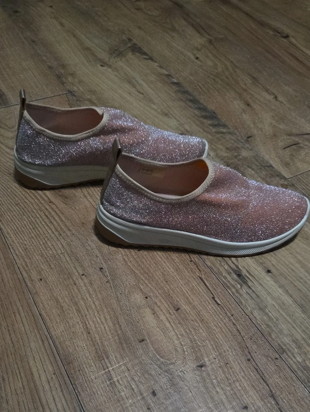 Rue21 | Glitter Slip-On Sneakers in Rose Pink